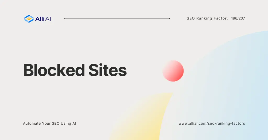 Blocked Sites | Cover Image