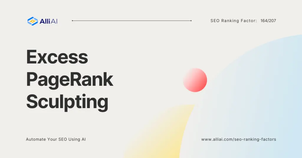 Excess PageRank Sculpting | Cover Image