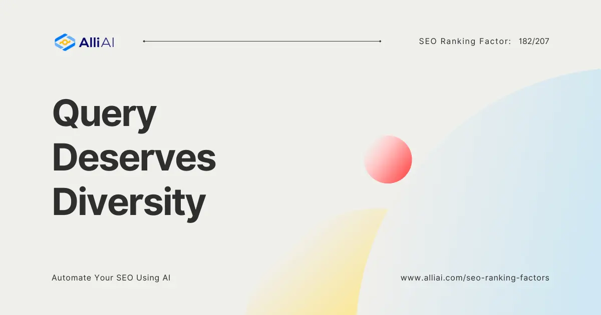 Query Deserves Diversity | Cover Image