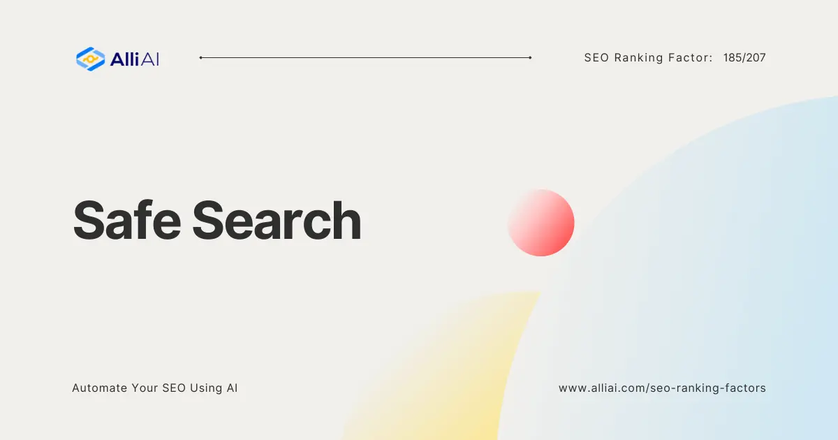 Safe Search | Cover Image