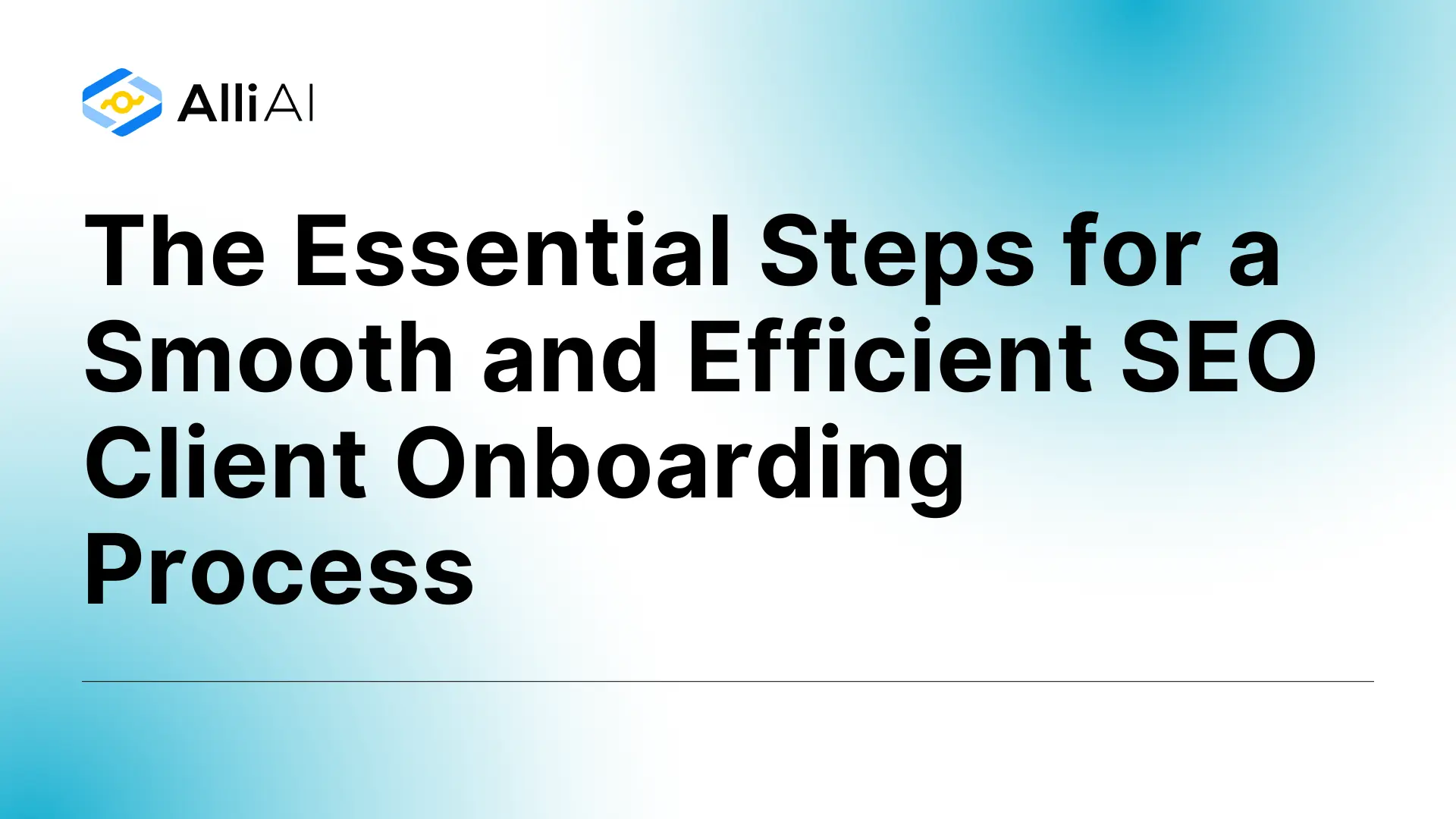 SEO Client Onboarding Process