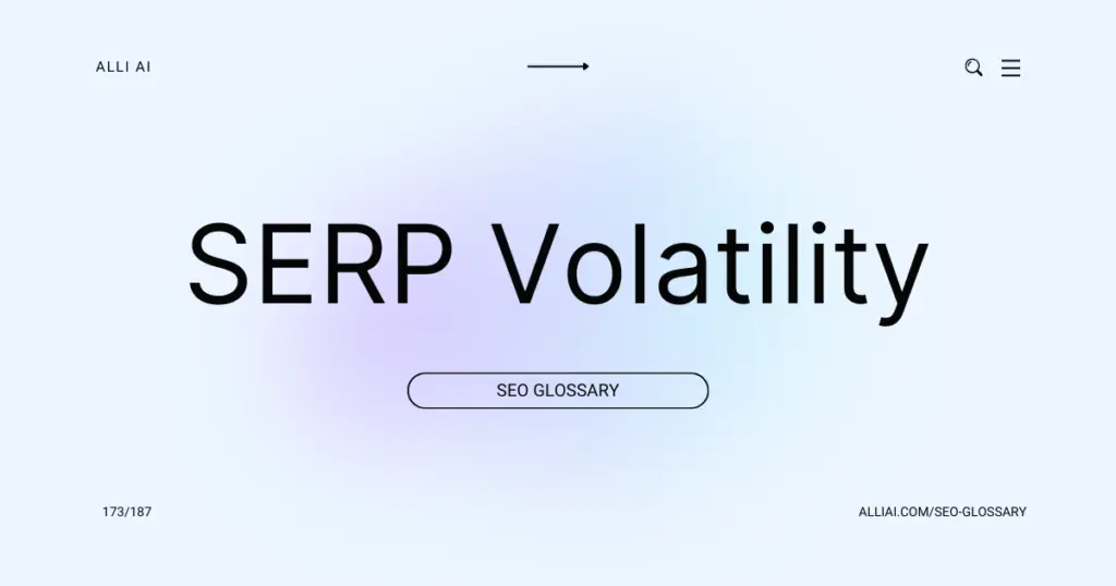SERP Volatility | Cover Image