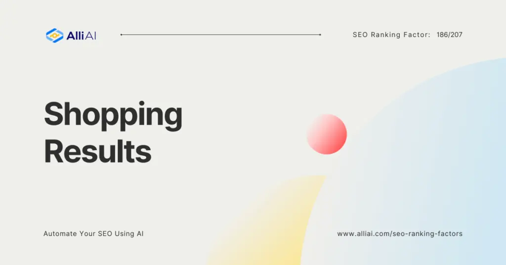 Shopping Results | Cover Image