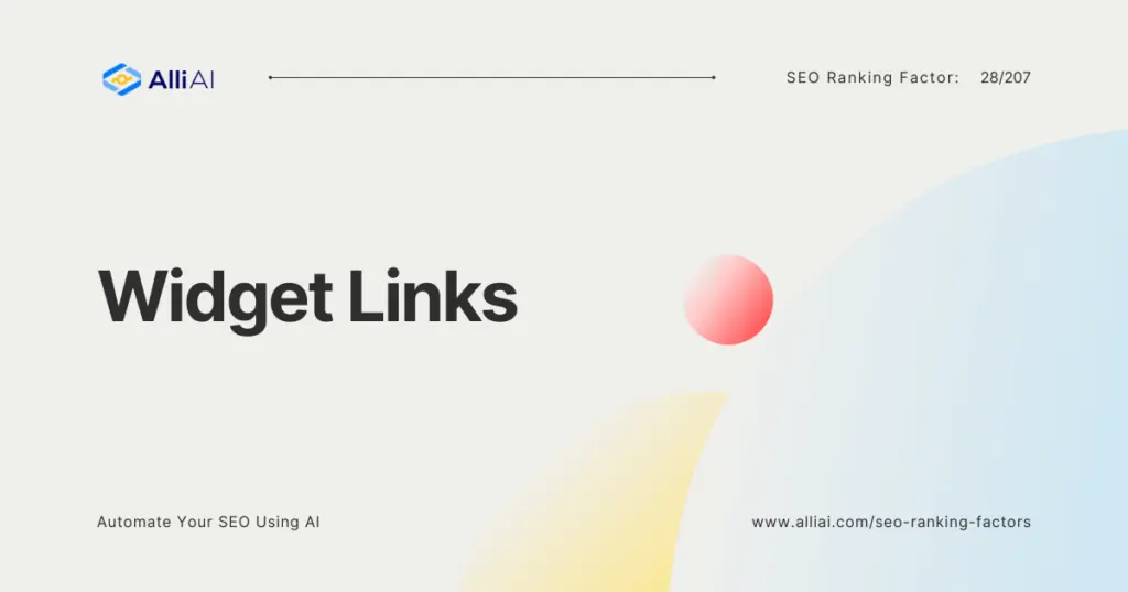 Widget Links | Cover Image