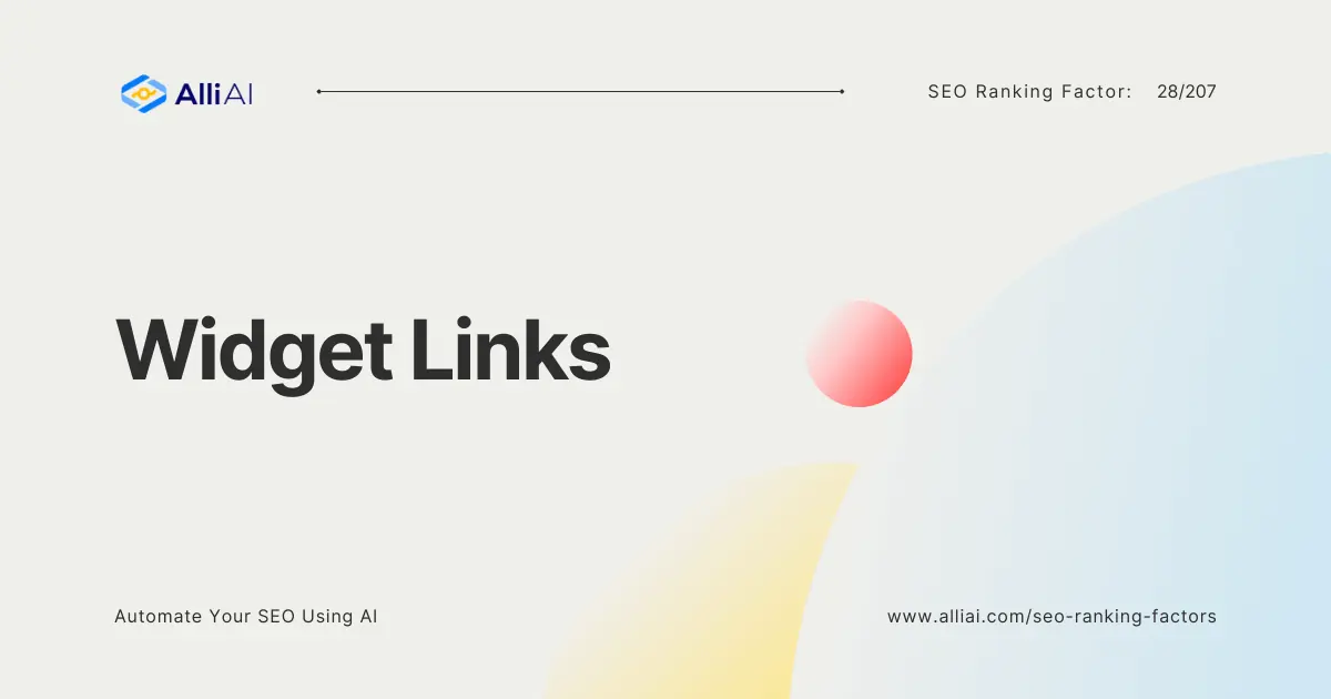 Widget Links | Cover Image